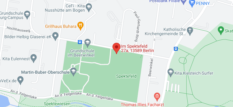 Karte Im Spektefeld 27a, 13589 Berlin