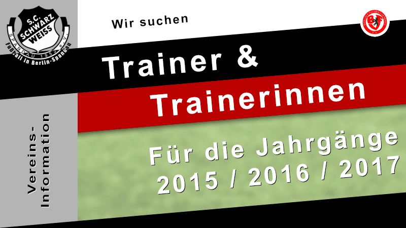 Trainer*innen gesucht für Jg. 2015/2016/2017 post thumbnail image