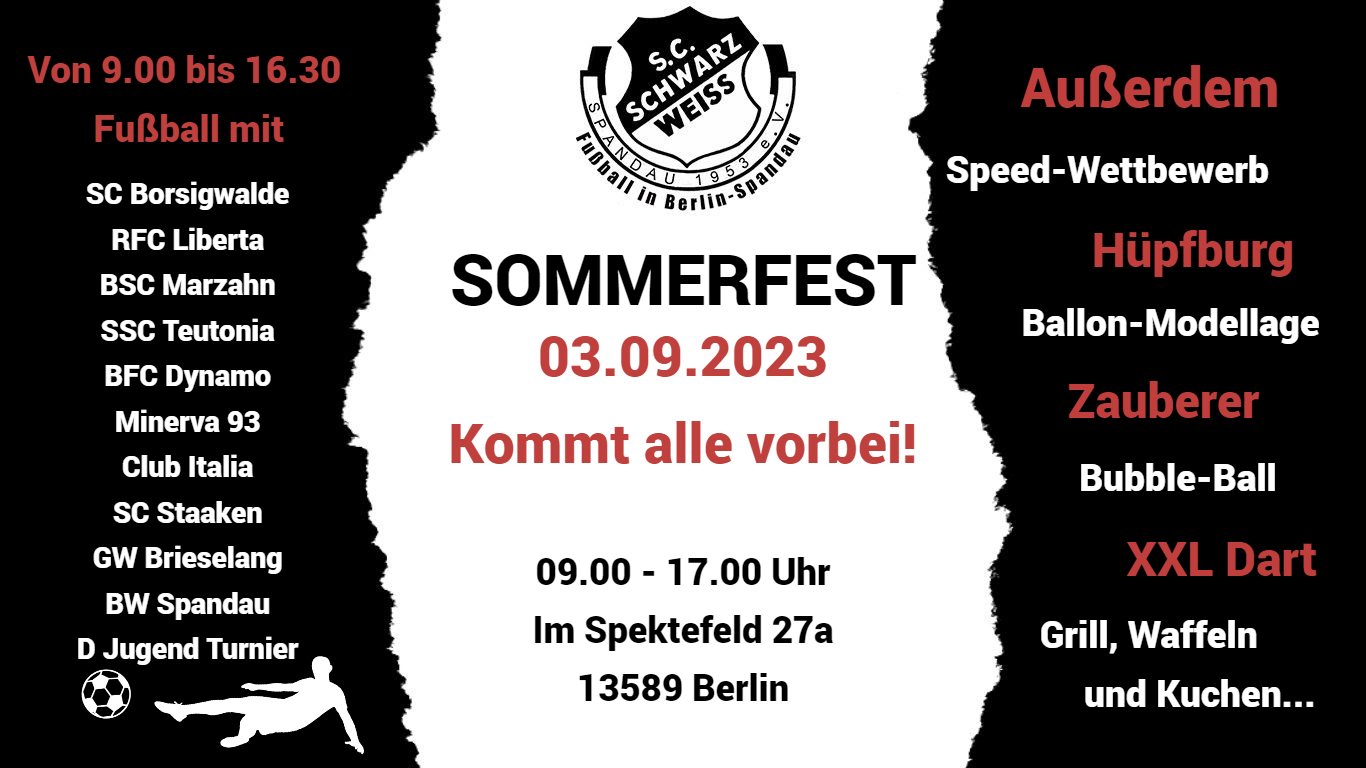 Großes Sommerfest am 03.09.2023! post thumbnail image