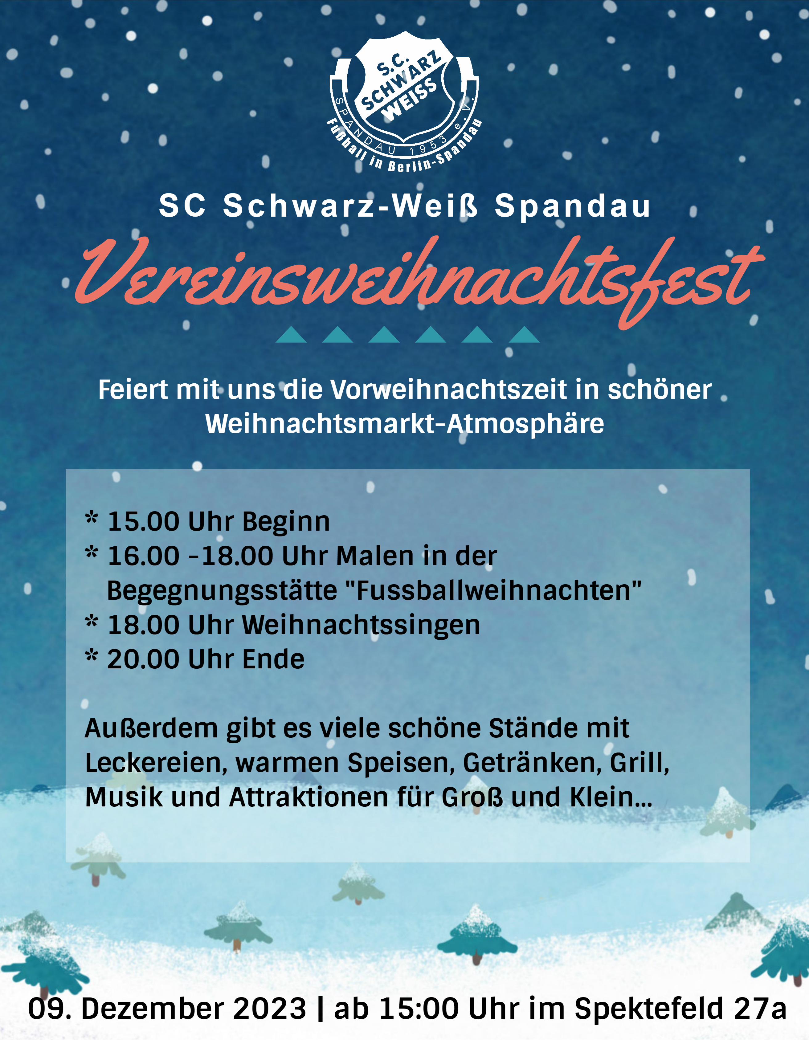 Vorweihnachtsfeier beim SC Schwarz-Weiss Spandau post thumbnail image